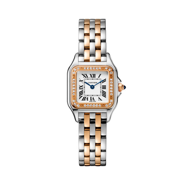 Panth&egrave;re de Cartier Small Quartz 22 x 30 mm Rose Gold, Stainless Steel and Diamond