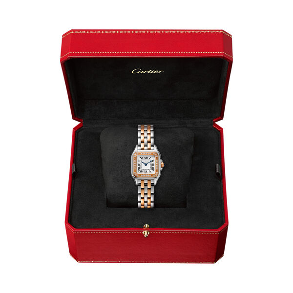 Panth&egrave;re de Cartier Small Quartz 22 x 30 mm Rose Gold, Stainless Steel and Diamond