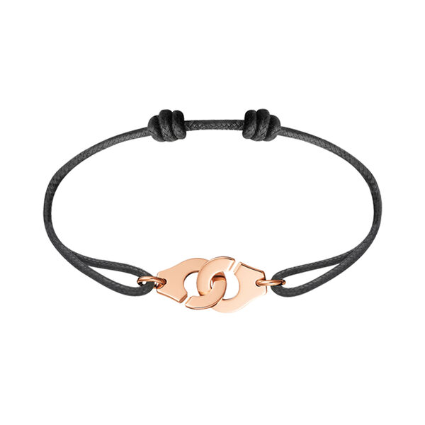Menottes R12 Rose Gold Cord Bracelet