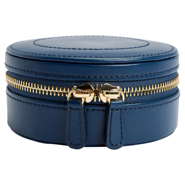 Sophia Blue Round Travel Zip Case