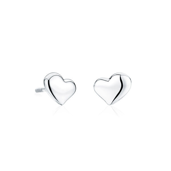 Heart Stud Earrings For Baby