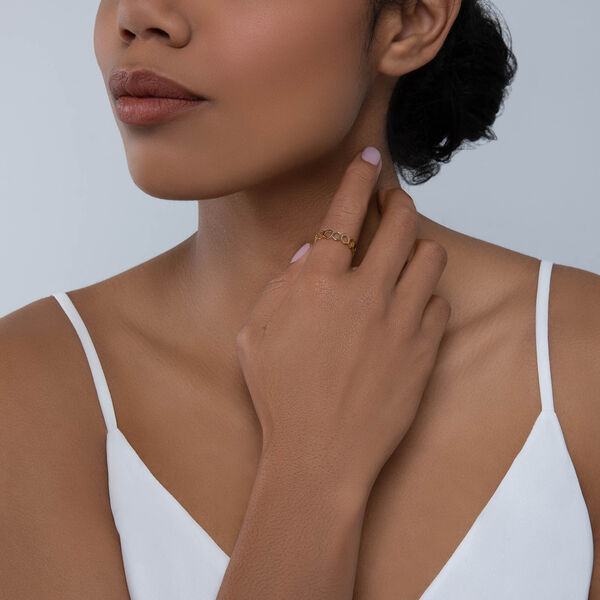 Yellow Gold Stackable Bee Chic Ring