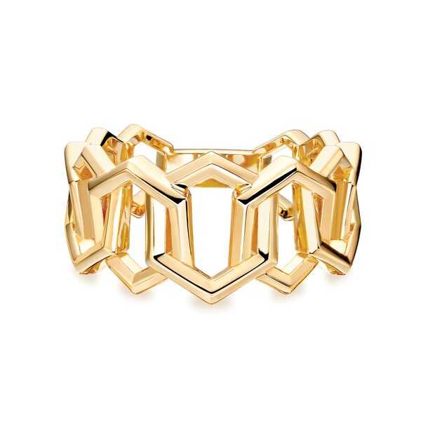 Yellow Gold Link Ring