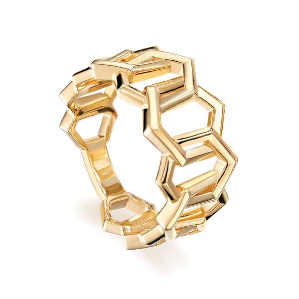 Yellow Gold Link Ring