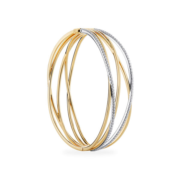 Diamond and Yellow Gold Bracelet