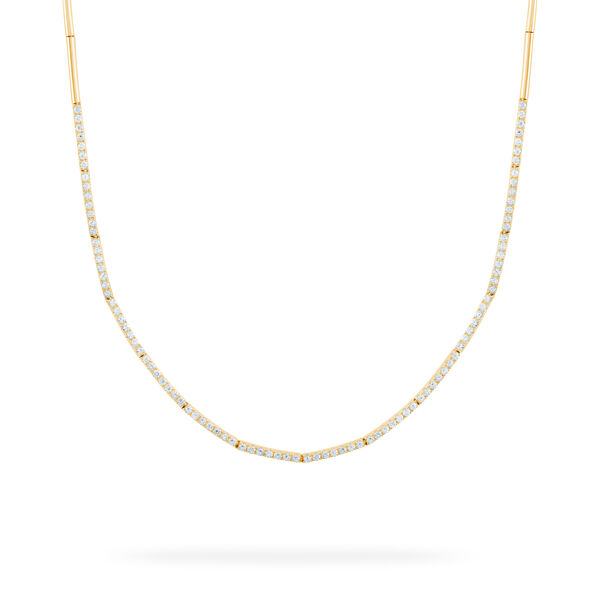 Yellow Gold and Diamond Riviera Necklace