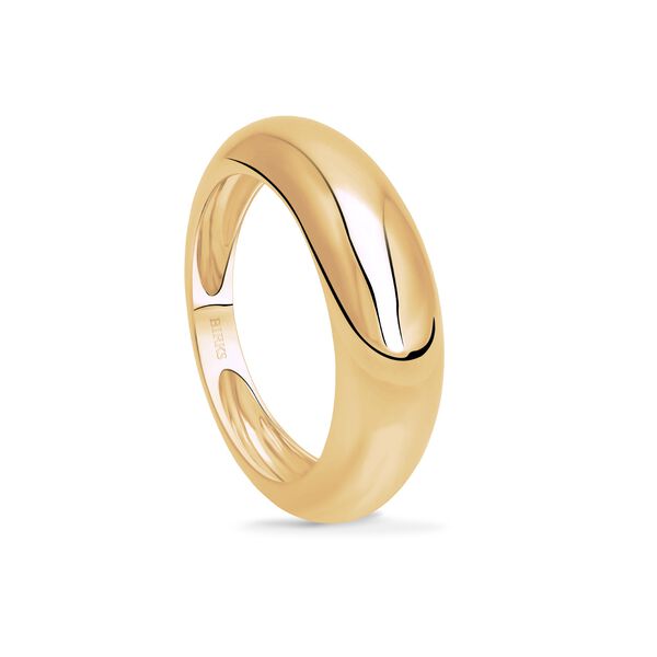 Yellow Gold Bombe Ring