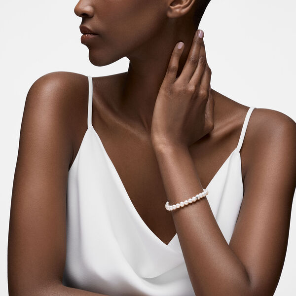 6-6.5 mm Freshwater Pearl Elastic Bracelet