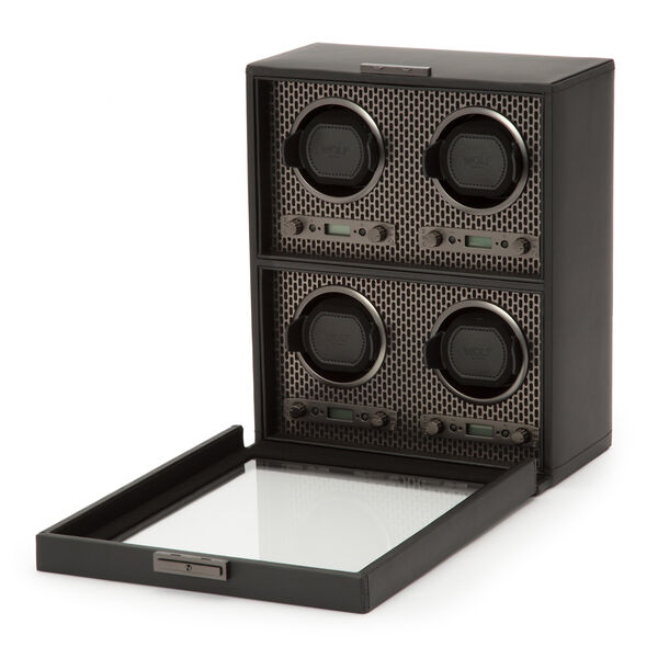 Axis Powder Coat Grey 4 Piece Watch Winder