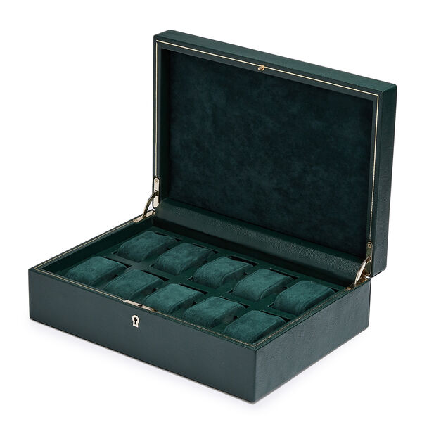 British Racing Green 10 Piece Watch Case