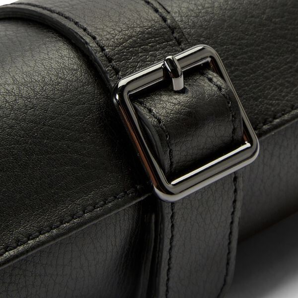 British Racing Black 3 Piece Watch Roll
