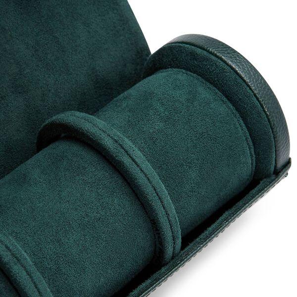 British Racing Green 3 Piece Watch Roll