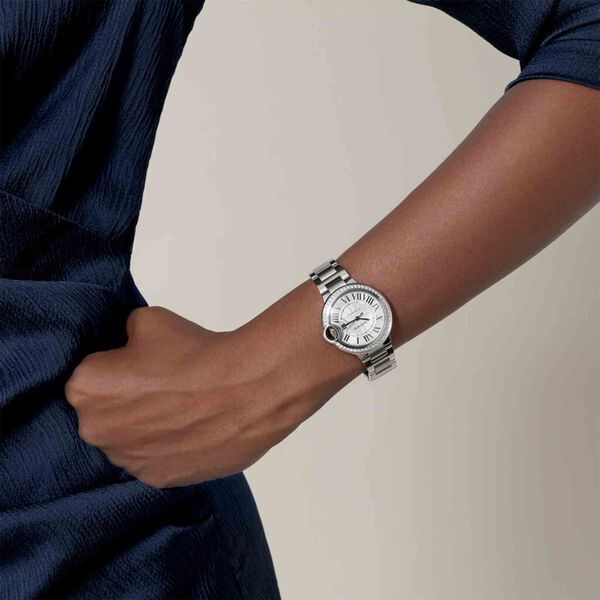 Ballon Bleu De Cartier Automatic 33 mm Stainless Steel and Diamond