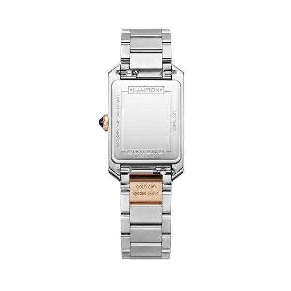 Hampton Quartz 35 x 22mm Stainless Steel and Rose Gold Plating