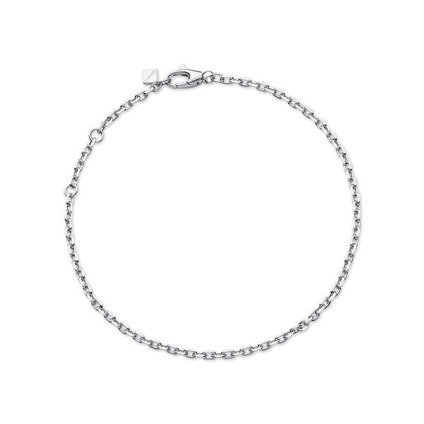 Sterling Silver Diamond-Cut Chain Bracelet