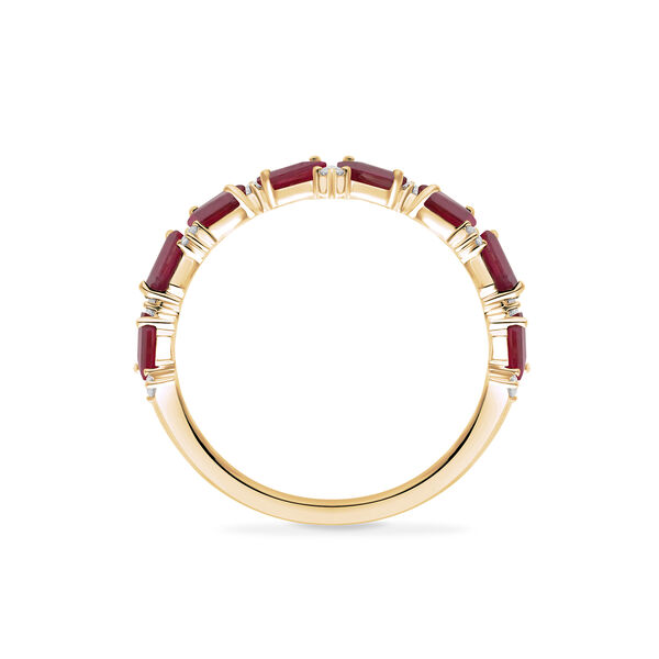 Yellow Gold Ruby and Diamond Ring
