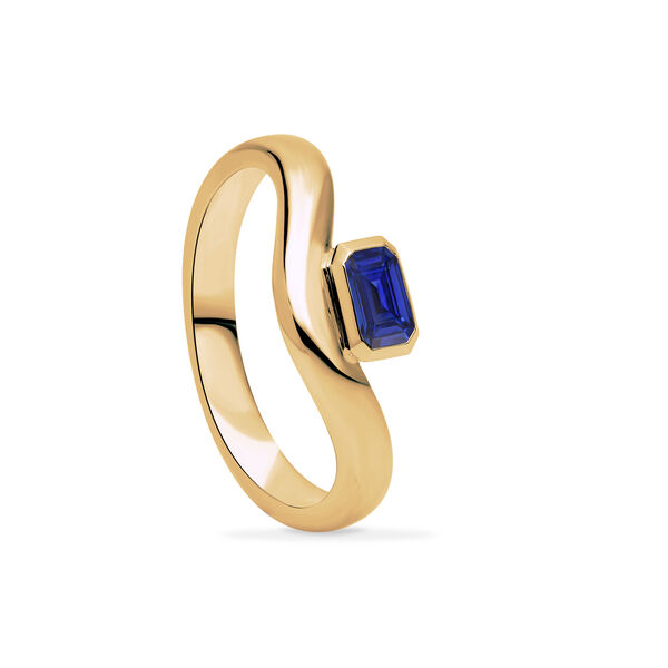 Yellow Gold Sapphire Ring