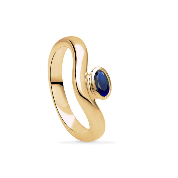 Yellow Gold Sapphire Ring