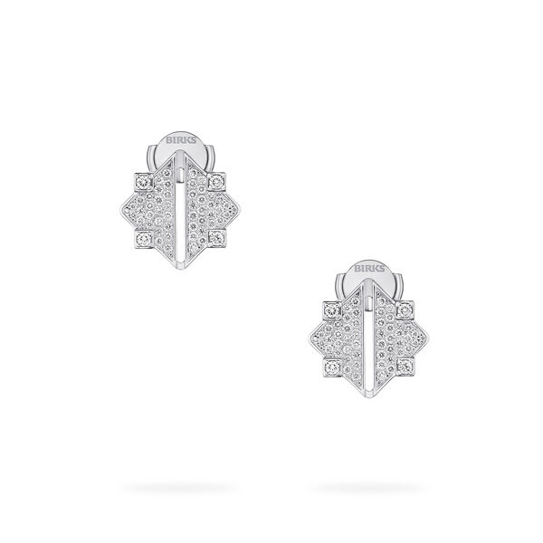 White Gold and Diamond Earrings