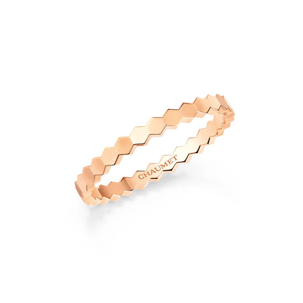 Bee de Chaumet 2.5 mm Rose Gold Ring