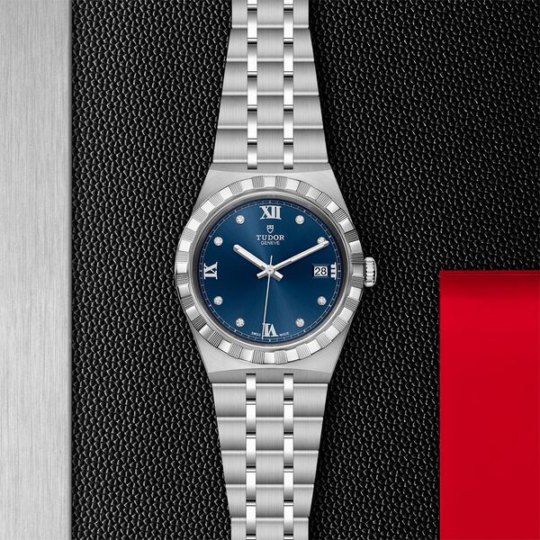 Royal Automatic 38 mm Stainless Steel and Diamond