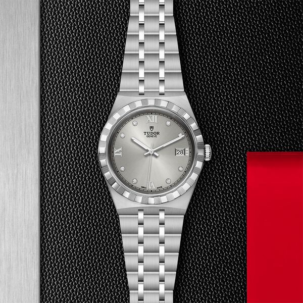 Royal Automatic 38 mm Stainless Steel and Diamond
