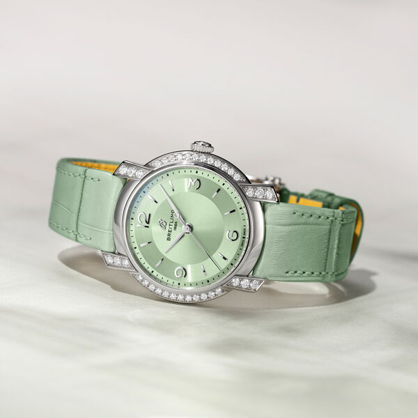 Lady Premier Automatic 36 mm Stainless Steel and Diamond