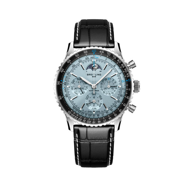Navitimer Automatic Perpetual Calendar B19 43 mm Stainless Steel and Platium