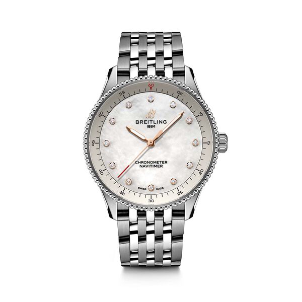 Navitimer Quartz 32 mm Stainless Steel and Diamond