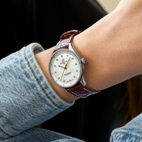 Navitimer Quartz 32 mm Stainless Steel and Diamond