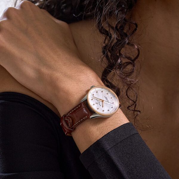 Navitimer Quartz 32 mm Stainless Steel, Red Gold and Diamond