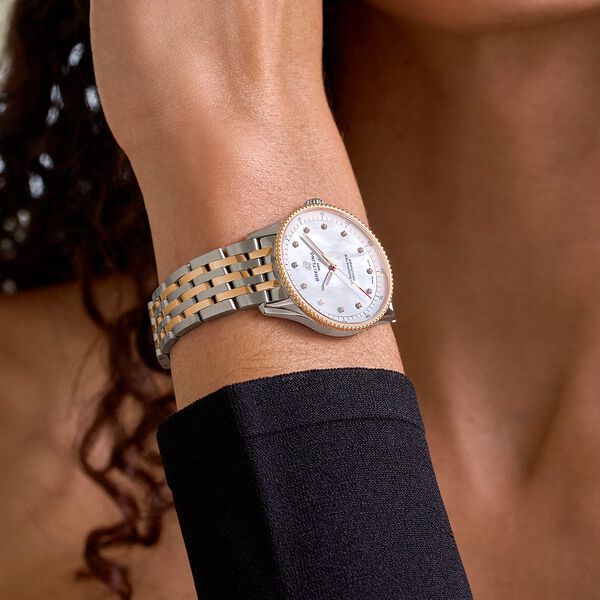 Navitimer Quartz 32 mm Stainless Steel, Red Gold and Diamond