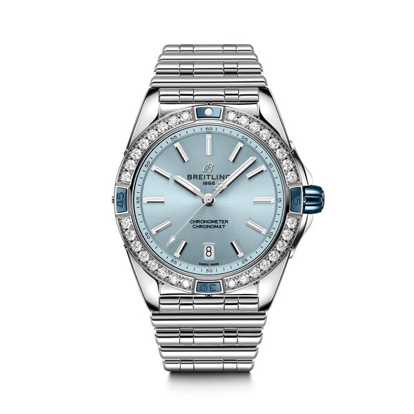 Super Chronomat Automatic 38 mm Stainless Steel and Diamond