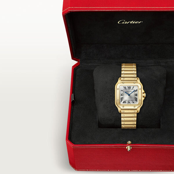 Santos de Cartier Small Quartz 27 mm Yellow Gold