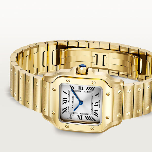 Santos de Cartier Small Quartz 27 mm Yellow Gold