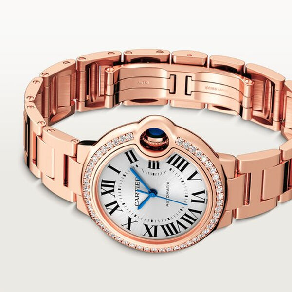 Ballon Bleu de Cartier Automatic 33 mm Rose Gold and Diamond