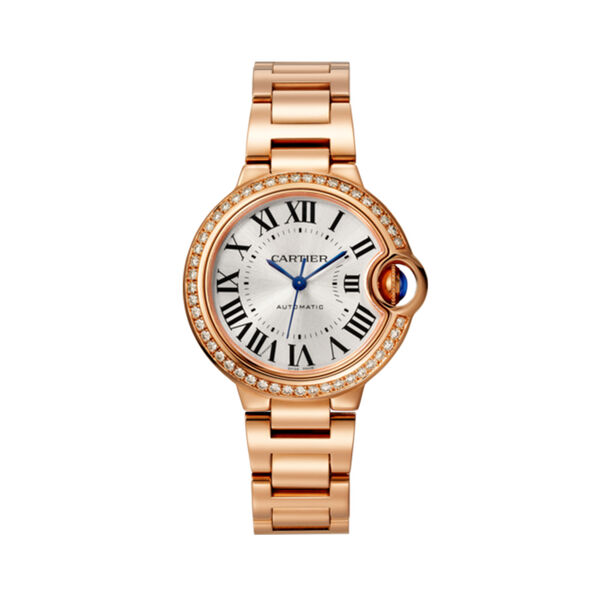 Ballon Bleu de Cartier Automatic 33 mm Rose Gold and Diamond