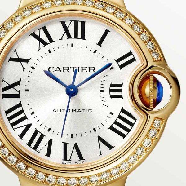 Ballon Bleu de Cartier Automatic 33 mm Yellow Gold and Diamond