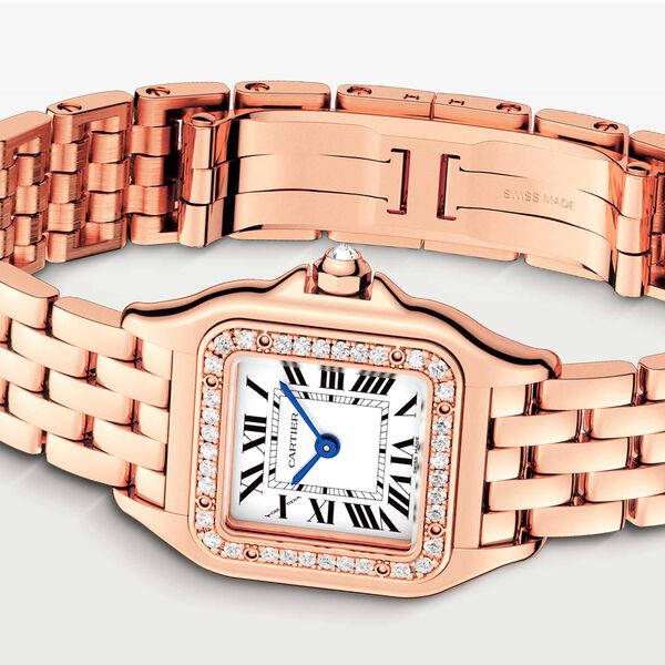Panth&egrave;re de Cartier Small Quartz 22 X 30 mm Rose Gold and Diamond