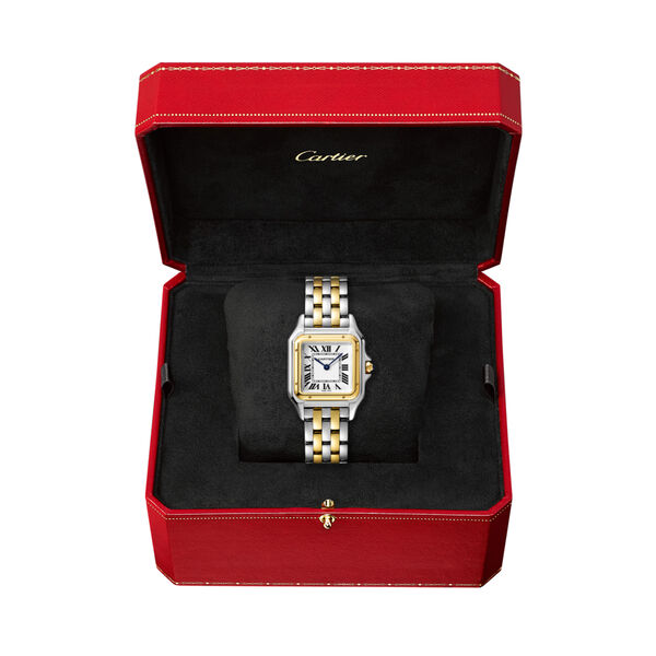 Panth&egrave;re de Cartier Medium Quartz 29 x 37 mm Yellow Gold and Stainless Steel