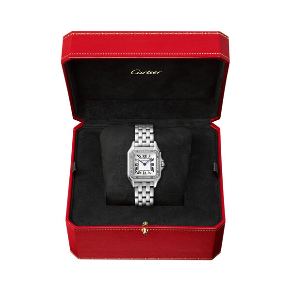 Panth&egrave;re de Cartier Medium Quartz 29 x 37 mm Stainless Steel and Diamond