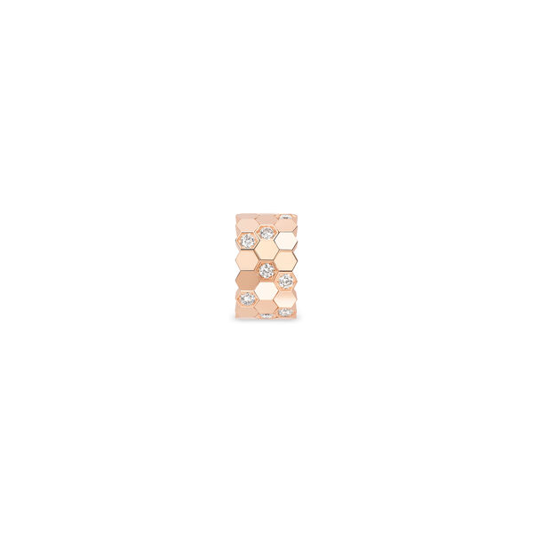 Bee de Chaumet Small Rose Gold and Diamond Single Cuff Earring