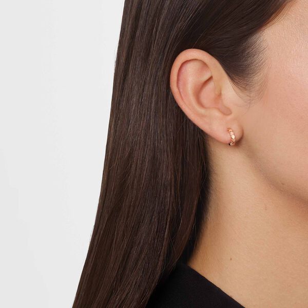 Bee De Chaumet Extra Small Rose Gold and Diamond Single Earring