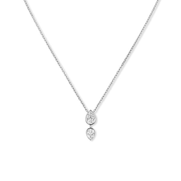 Josephine Ronde D'Aigrettes White Gold and Diamond Pendant