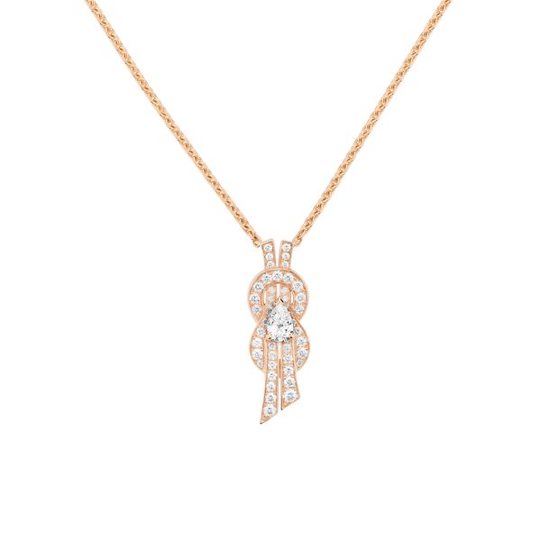 Chance Infinie Medium Rose Gold and Diamond Pendant