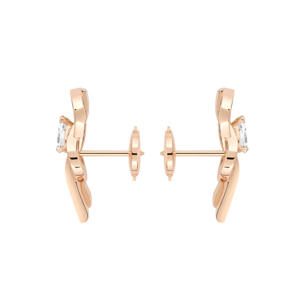Chance Infinie Medium Rose Gold and Diamond Stud Earrings