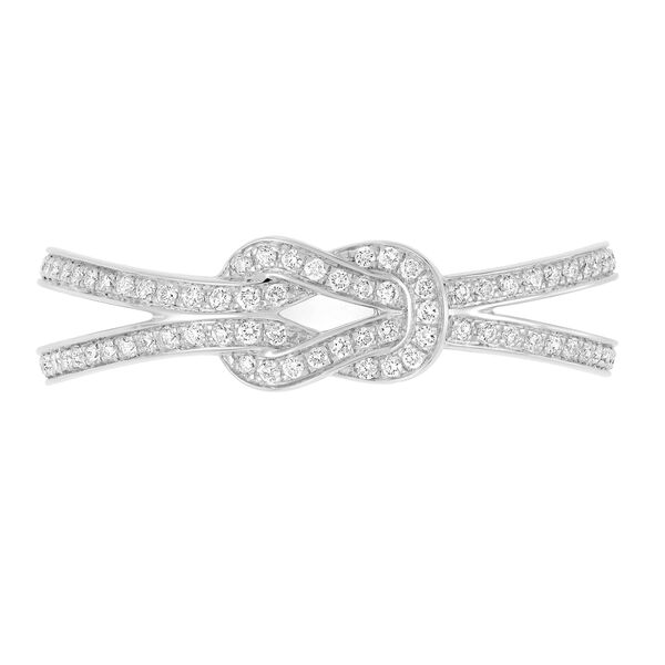 Chance Infinie Small White Gold Diamond Pav&eacute; Ring