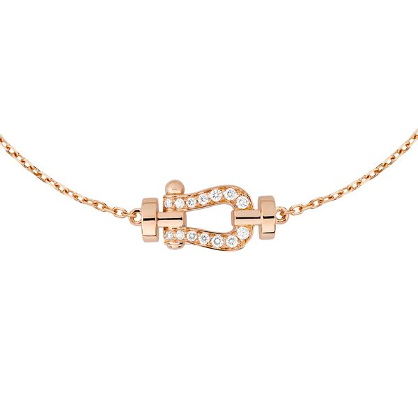 Force 10 Small Rose Gold and Diamond Pav&eacute; Bracelet