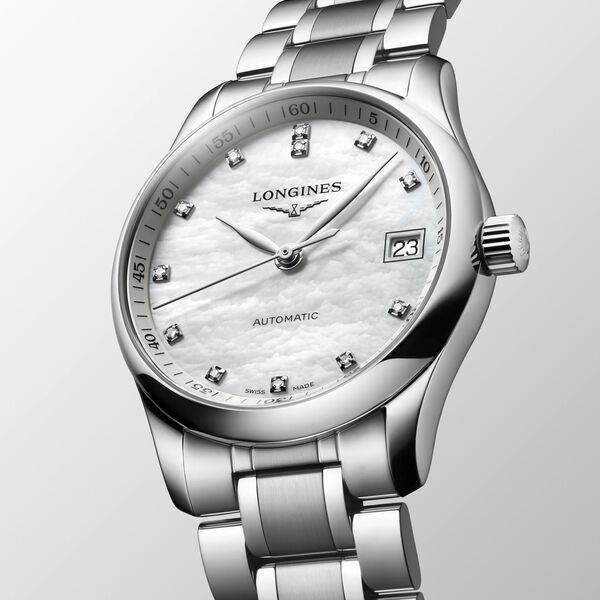 Master Automatic 34 mm Stainless Steel and Diamond