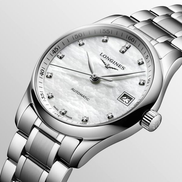 Master Automatic 34 mm Stainless Steel and Diamond